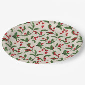 Assiette en papier de houx (Angle)