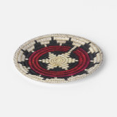 Assiette en papier de panier navajo (Angle)