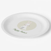 Assiette en papier de Pâques avec un design de lap (Angle)
