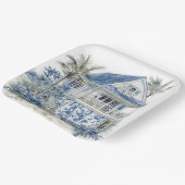 Assiette en papier de style chinoiserie (Angulaire)
