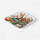 Assiette en papier décorative thème automne (Angulaire)