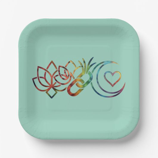 Assiette en papier décorée (Recto)