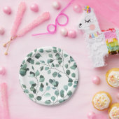 Assiette en papier d'eucalyptus (Fête)