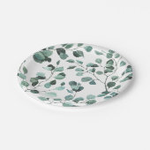 Assiette en papier d'eucalyptus (Angle)