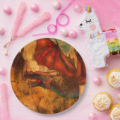 Assiette en papier Dragon (Fête)