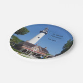 Assiette en papier du phare de St. Simons (Angle)