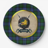 Assiette en papier écusson du clan Campbell (Devant)