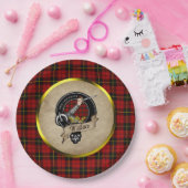 Assiette en papier écusson du clan Wallace (Fête)