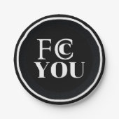 Assiette en papier FCC YOU (Devant)
