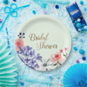 Assiette en papier Fête de jardin Florale pour la  (Fête)