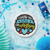 Assiette en papier Fête des Pères (Fête)