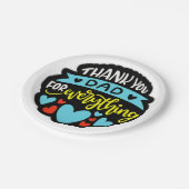 Assiette en papier Fête des Pères (Angle)