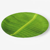 Assiette en papier feuille de bananier (Angle)