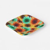 Assiette en papier Fleur (Angulaire)