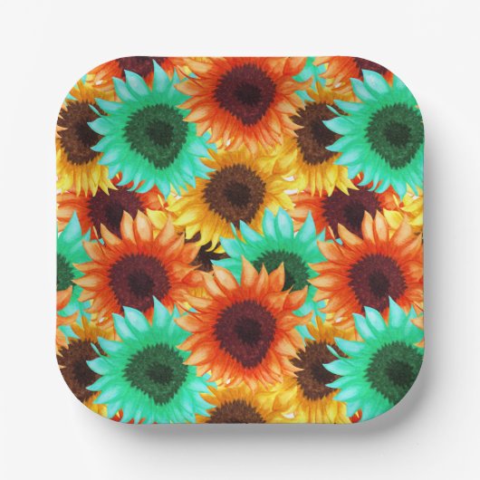 Assiette en papier Fleur (Recto)