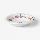 Assiette en papier Fleur sauvage (Angulaire)