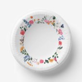 Assiette en papier Fleur sauvage (Recto)