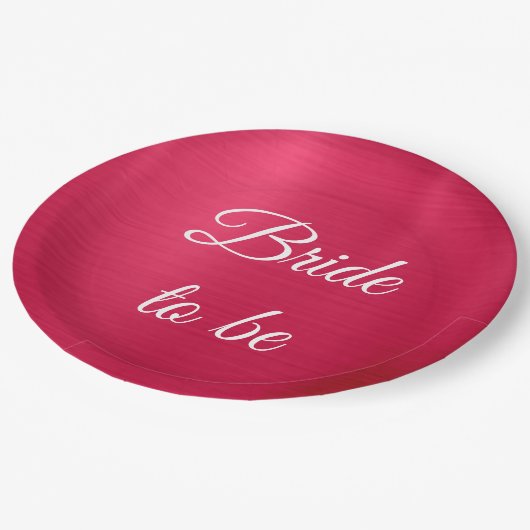 Assiette en papier Future mariée (Angle)