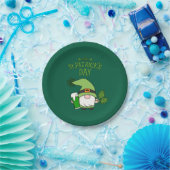 Assiette en papier Gnome St. Patrick (Fête)