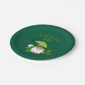 Assiette en papier Gnome St. Patrick (Angle)