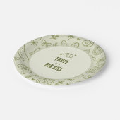 Assiette en papier Gros Cornichon (Angle)
