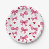 Assiette en papier Hearts Party (Devant)