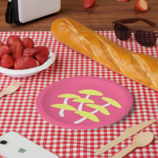 Assiette en papier huître dorée