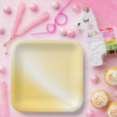 Assiette en papier imprimée ambre doux (Fête)