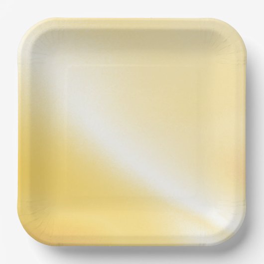 Assiette en papier imprimée ambre doux (Recto)