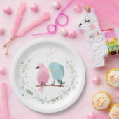 ASSIETTE EN PAPIER: INSÉPARABLES (Fête)