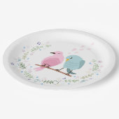 ASSIETTE EN PAPIER: INSÉPARABLES (Angle)