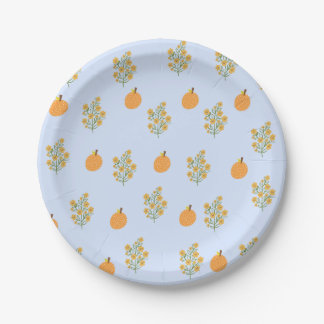 Assiette en papier inspirée des agrumes