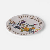Assiette en papier jetable pour Halloween (Angle)