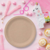 Assiette en papier jetable Rustic Kraft 9" (Fête)