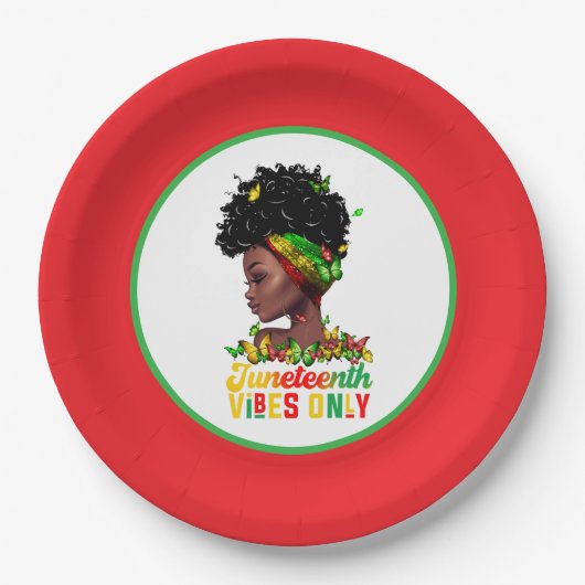 Assiette en papier Juneteenth (Devant)