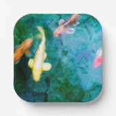 Assiette en papier Koi (Recto)