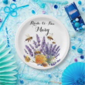 Assiette en papier lavande pour la future mariée d (Fête)