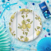 Assiette en papier Lemon Dance (Fête)
