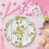 Assiette en papier Lemon Dance (Fête)