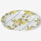 Assiette en papier Lemon Dance (Angle)