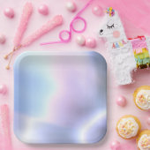 Assiette en papier Lumières Lilas (Fête)