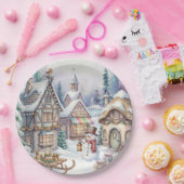 Assiette en papier Magical Winter World (Fête)