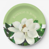 Assiette en papier Magnolia Bloom (Devant)