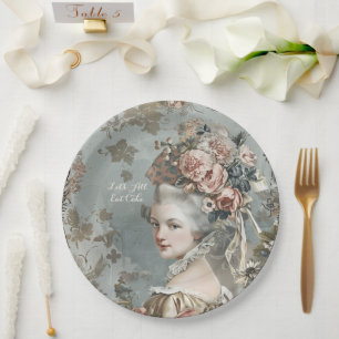 Assiette en papier Marie Antoinette