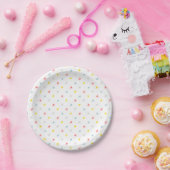 Assiette en papier motif étoile multicolore (Fête)