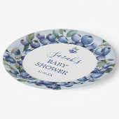 Assiette en papier myrtille (Angle)