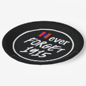 Assiette en papier Never Forget 1915 (Angle)