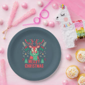 Assiette en papier Noël Rennes (Fête)