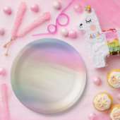 Assiette en papier Pastels Brossés (Fête)