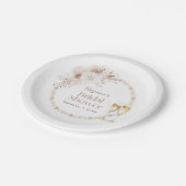 Assiette en papier Perles et Prosecco (Angle)
